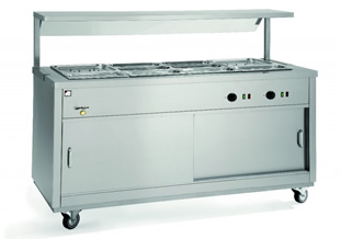 Parry Hot181-2BM Hot Cupboard With 1-2 Bain Marie Top